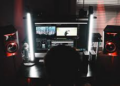 picture of a video editor or videographer working